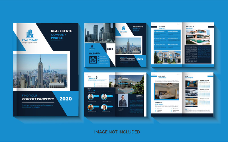 Real Estate Company Profile Brochure Design Template - Features Image 1
