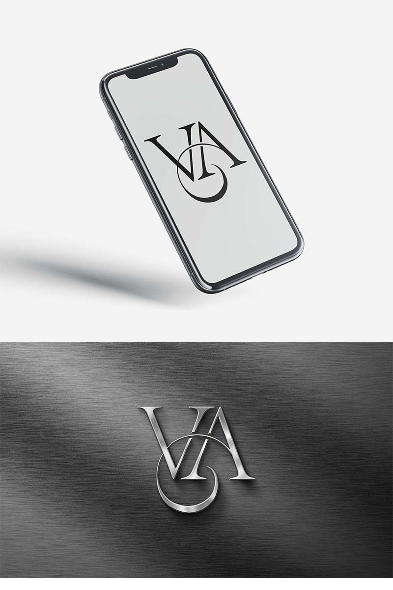 Kreatives und minimalistisches VA-Logodesign KOSTENLOS - Eigenschaften Bild 1
