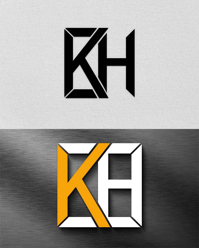 Yaratıcı ve Minimalist KH Logo Tasarımı - Features Image 1