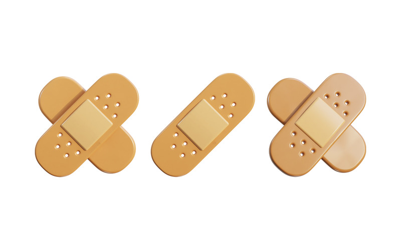 Medische gipsverband pictogramserie 3d render - Features Image 1