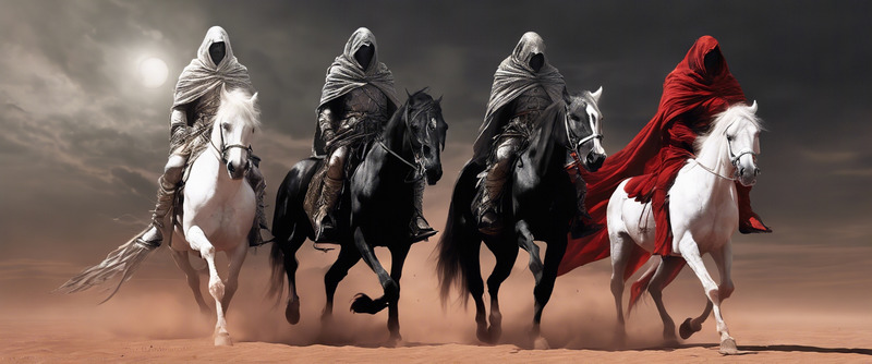 Concetto di apocalisse dei quattro cavalieri - Caratteristiche Immagine 1