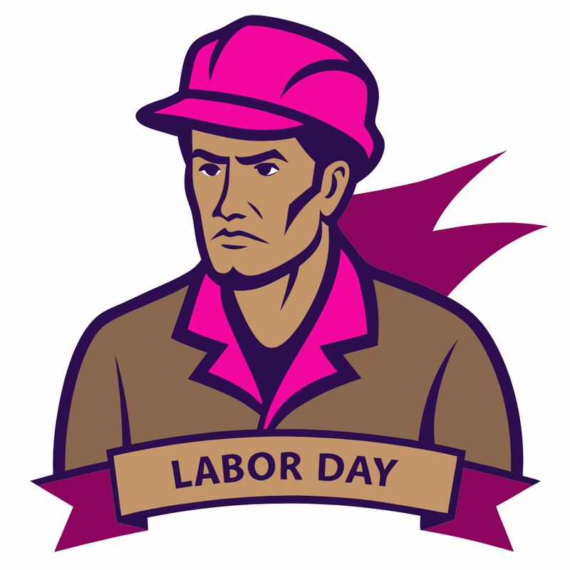 Labor day ikonuppsättning sociala medier - Features Image 1