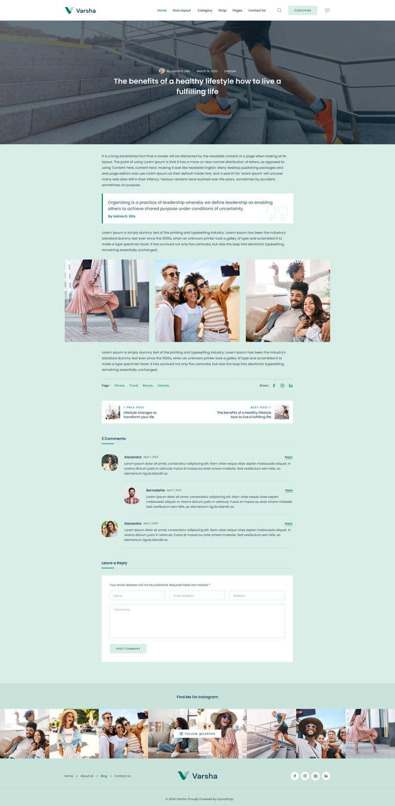 Varsha - Livsstil Personlig blogg Figma Mall - Features Image 13