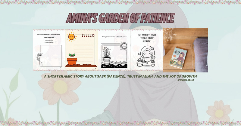 Islamic Patience Activity Book for Kids – Printable Story + Worksheets (30+ Pages) - Features Image 1