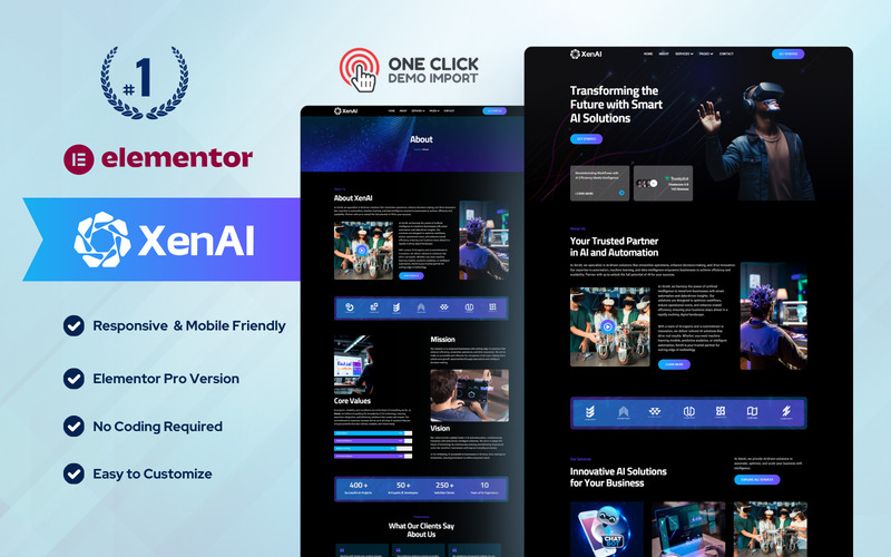 OpticAI – AI Marketing Agency WordPress Elementor Template - Features Image 7