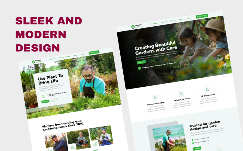 Gardenia – Garten-WordPress-Elementor-Vorlagen-Kit - Eigenschaften Bild 3