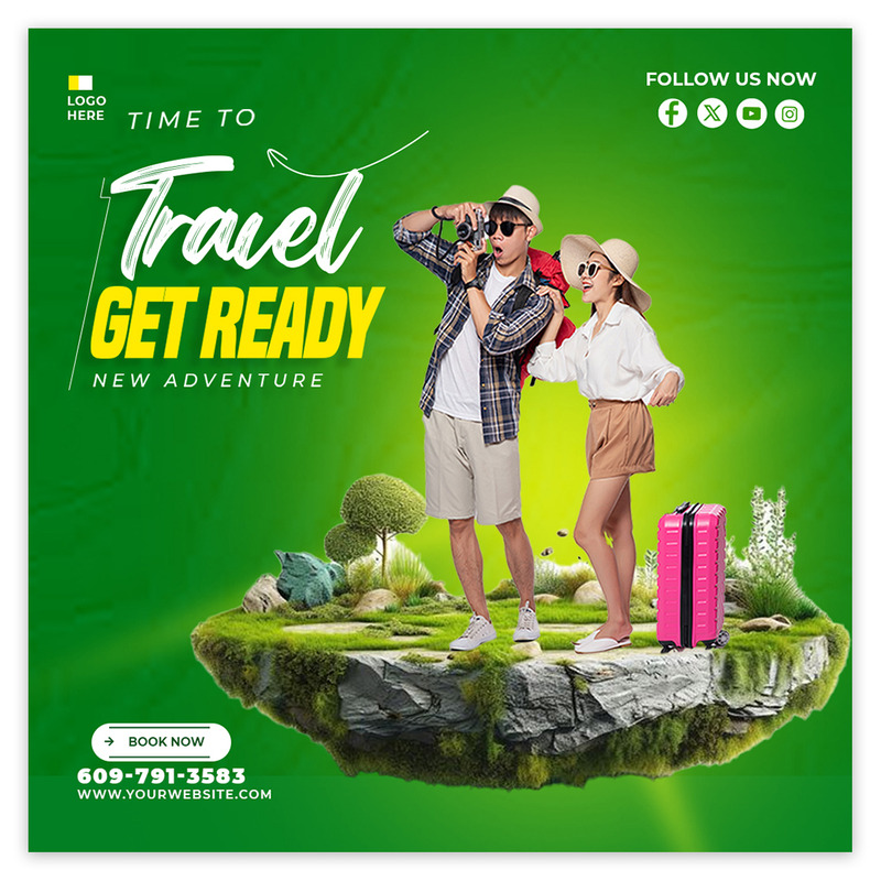 Travel agency social media design - Features Image 1