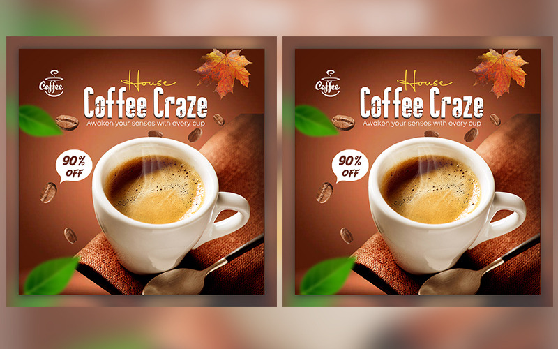 Design dei social media del caffè - Caratteristiche Immagine 1
