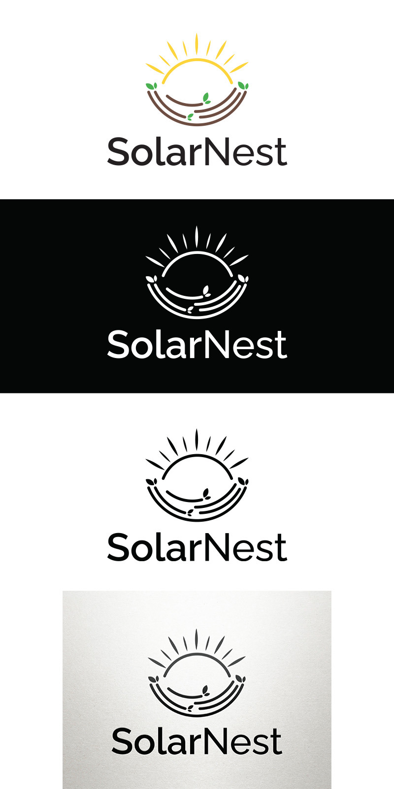 Eco-Friendly Solar Energy & Nature Logo Design - Features Image 1
