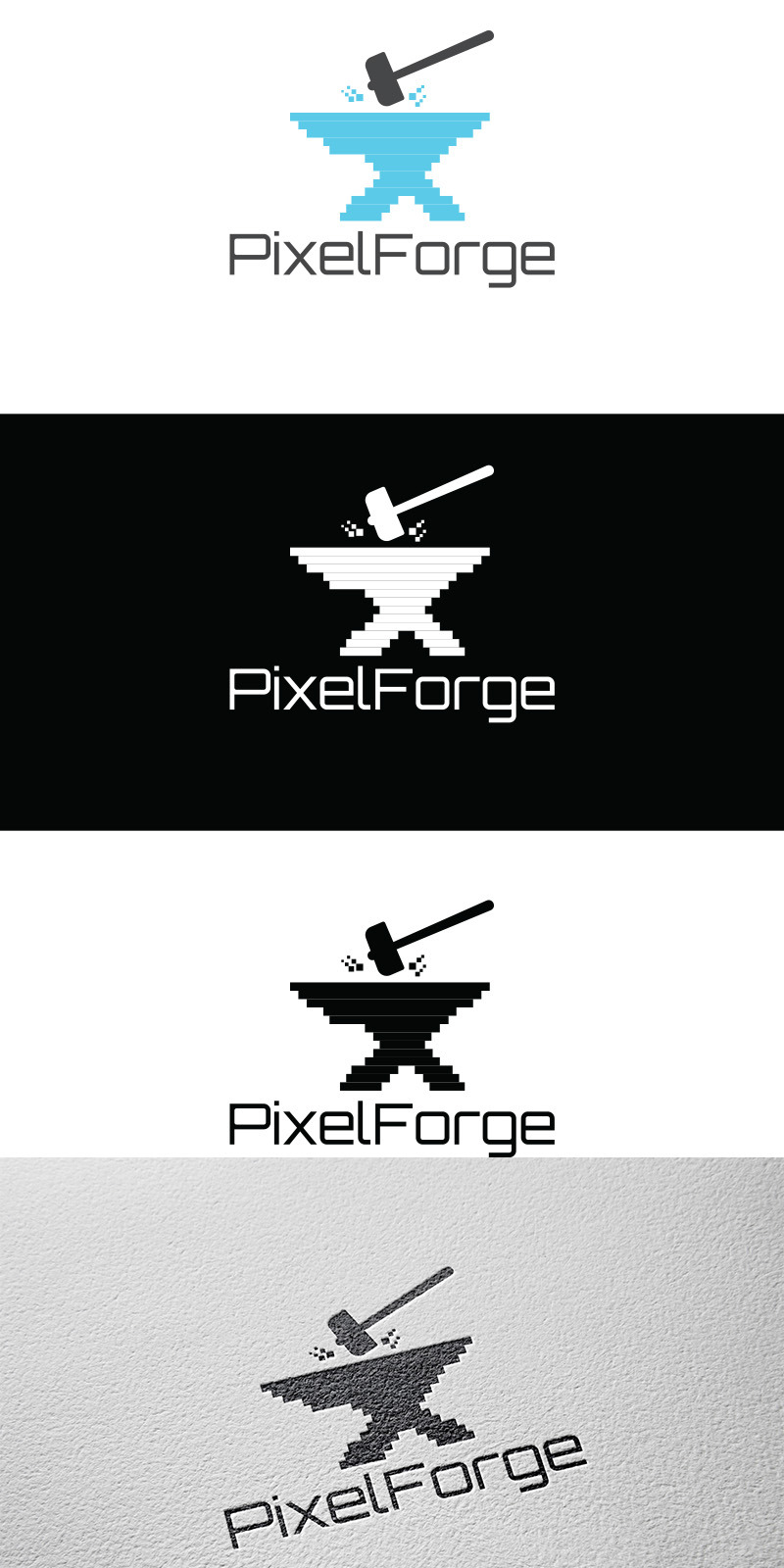 Digital Creativity & Tech Anvil Logo Design - Features Image 1