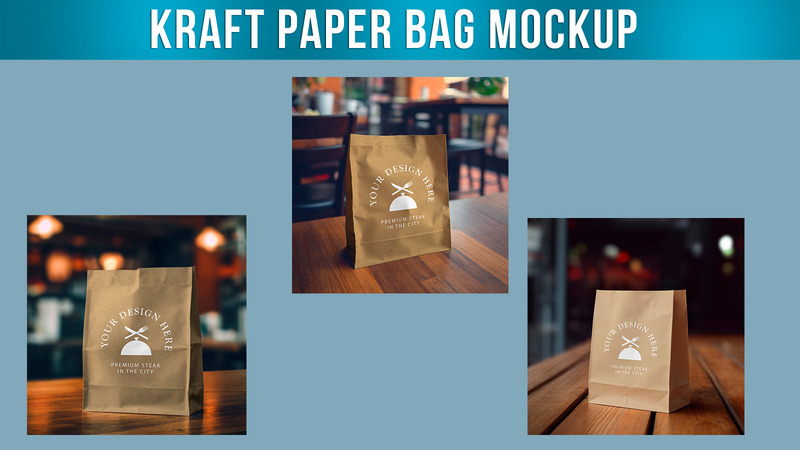Mockup di design per buste in carta Kraft - Caratteristiche Immagine 1