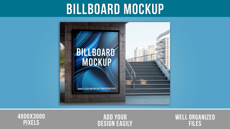 Een billboard-mockup voor reclame - Features Image 1