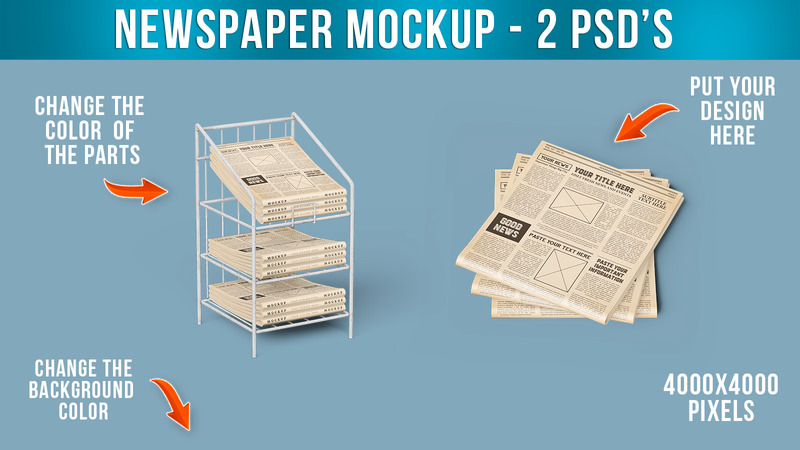 Maquette d'affichage de kiosque à journaux - Caractéristiques de l’image 1
