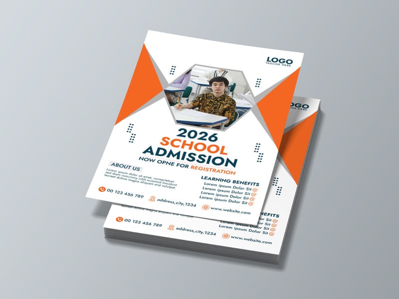 Editable Corporate Admission Poster Template - Features Image 1