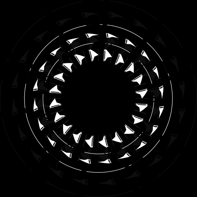Motif de boussole circulaire, motif géométrique de flèche vectorielle - Caractéristiques de l’image 1
