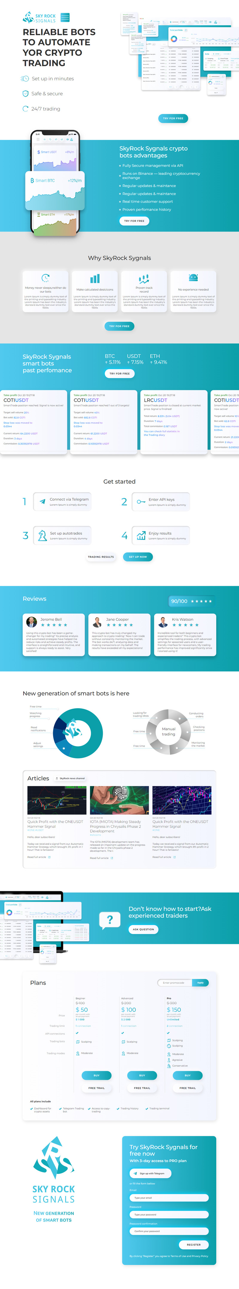 SKY ROCK | Cryptocurrency | Landing Page Template - Features Image 1
