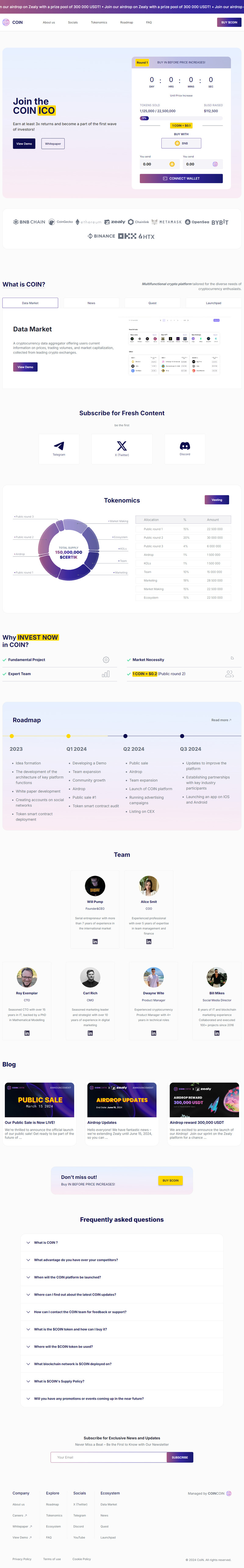 Coin | HTML Template | Cryptocurrency | Auction |
