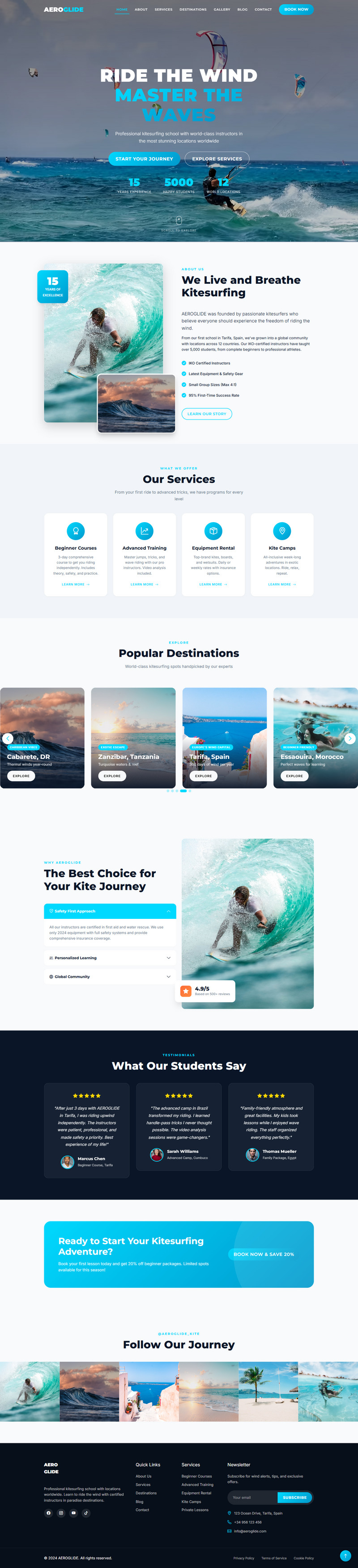 AEROGLIDE | Watersportcentra | Kitesurfen - Features Image 1