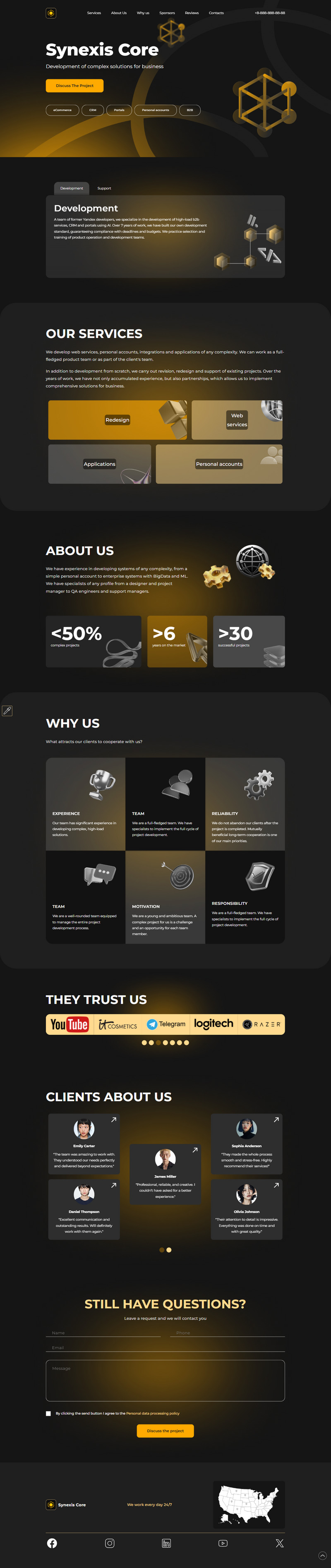 Synexis Core | IT | Development | Landing Page - Features Image 1