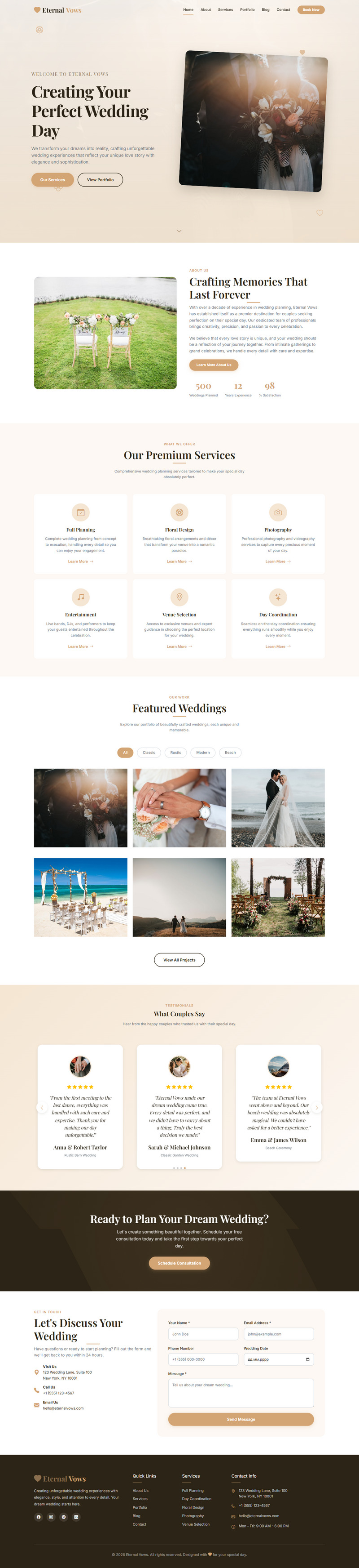 EternalVows | Bröllopsmallar | - Features Image 1