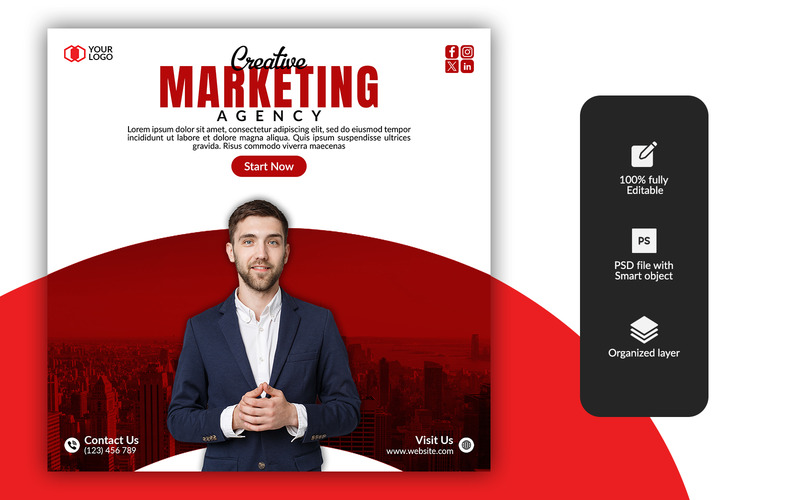 Marketing Agency post design - Features Image 1