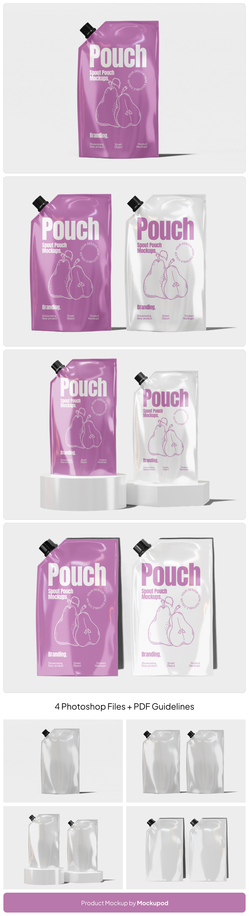 Spout Pouch Mockup Template - Features Image 1