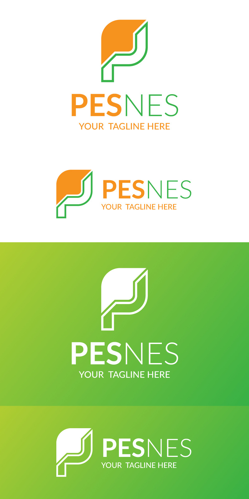 Creative P Letter Logo Template V2 - Features Image 1