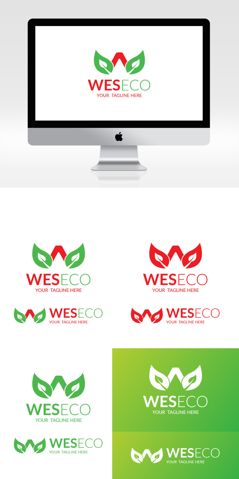 Yaratıcı W Harfli Yaprak Logosu - Features Image 1