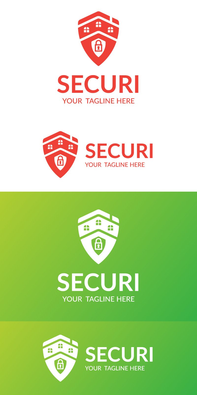 Kreatives Sicherheitshaus-Home-Logo - Eigenschaften Bild 1