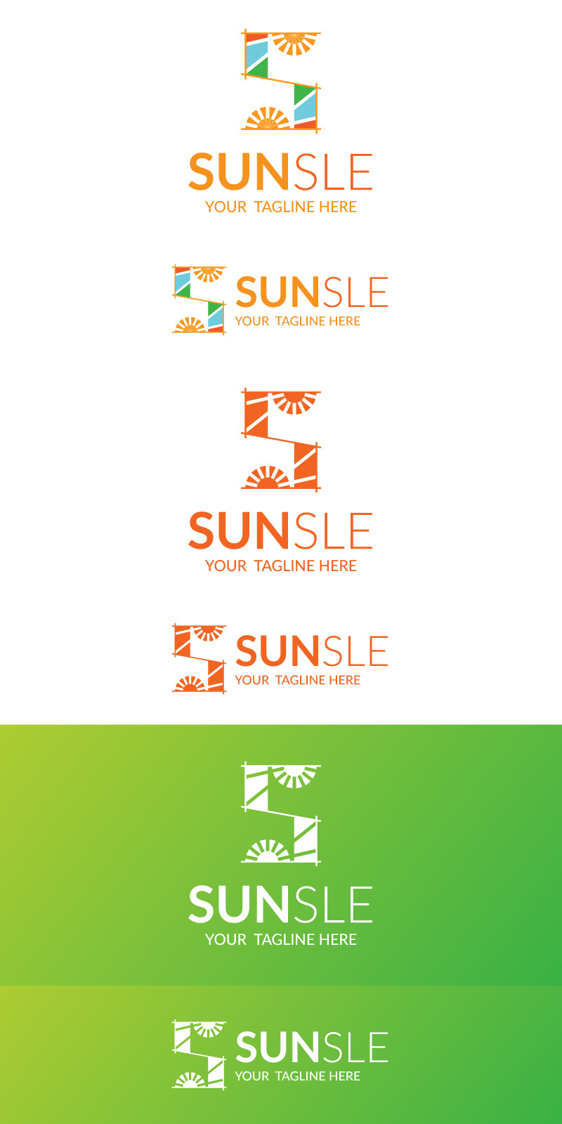 Modello di logo della lettera S del sole - Caratteristiche Immagine 1