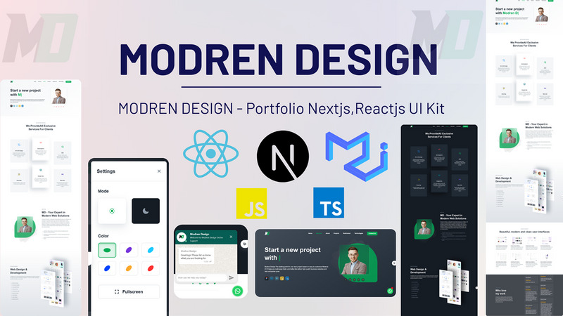 MODREN DESIGN– The Ultimate Portfolio UI Kit - Features Image 1
