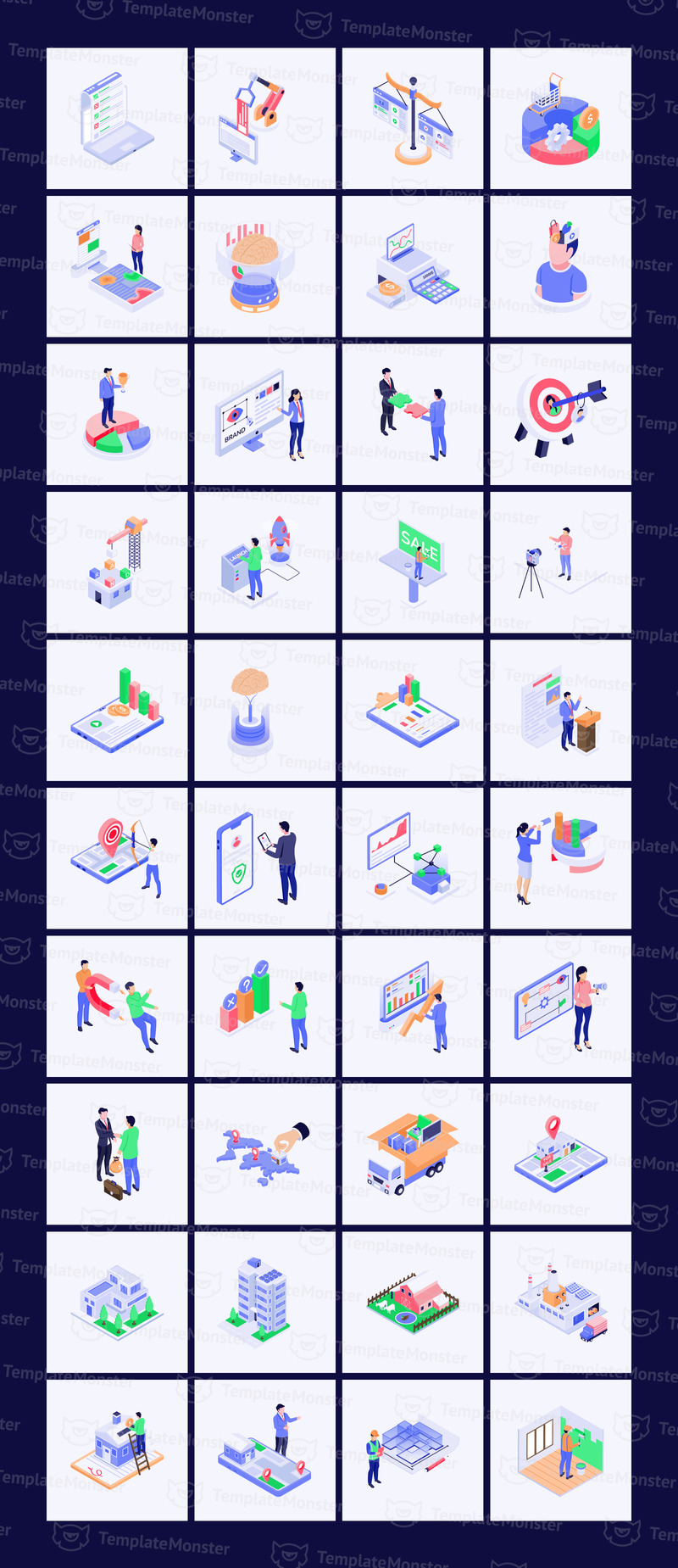 Набор изометрических иконок на каждый день - Features Image 8