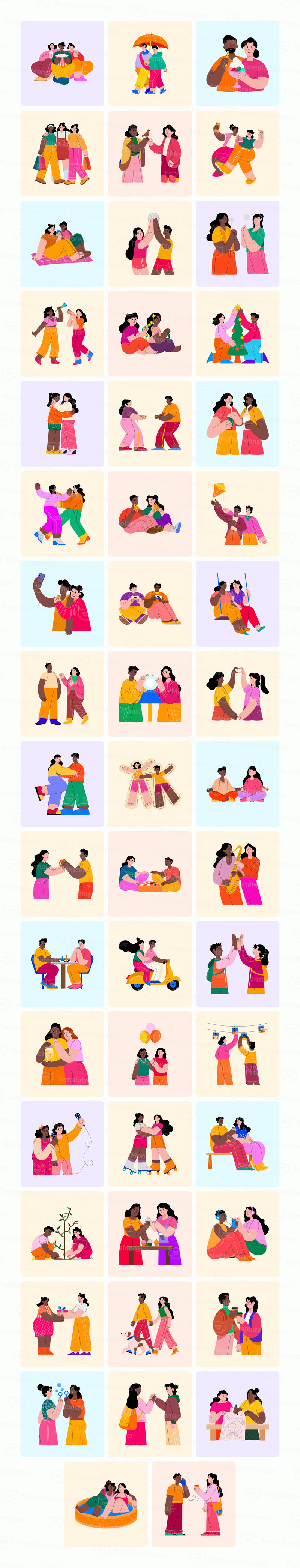 Modern Friends Illustration Art - Features Image 1