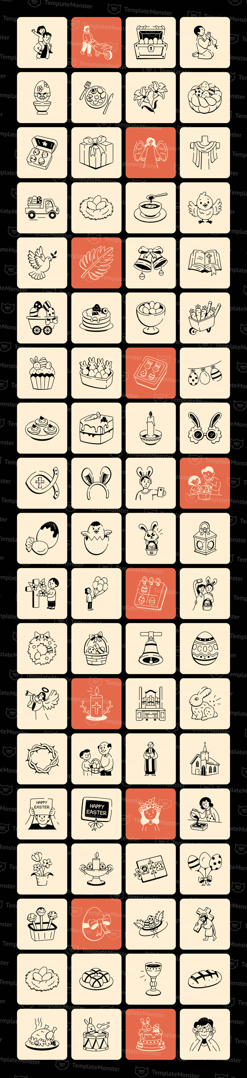 Påsk Doodles samling - Features Image 1