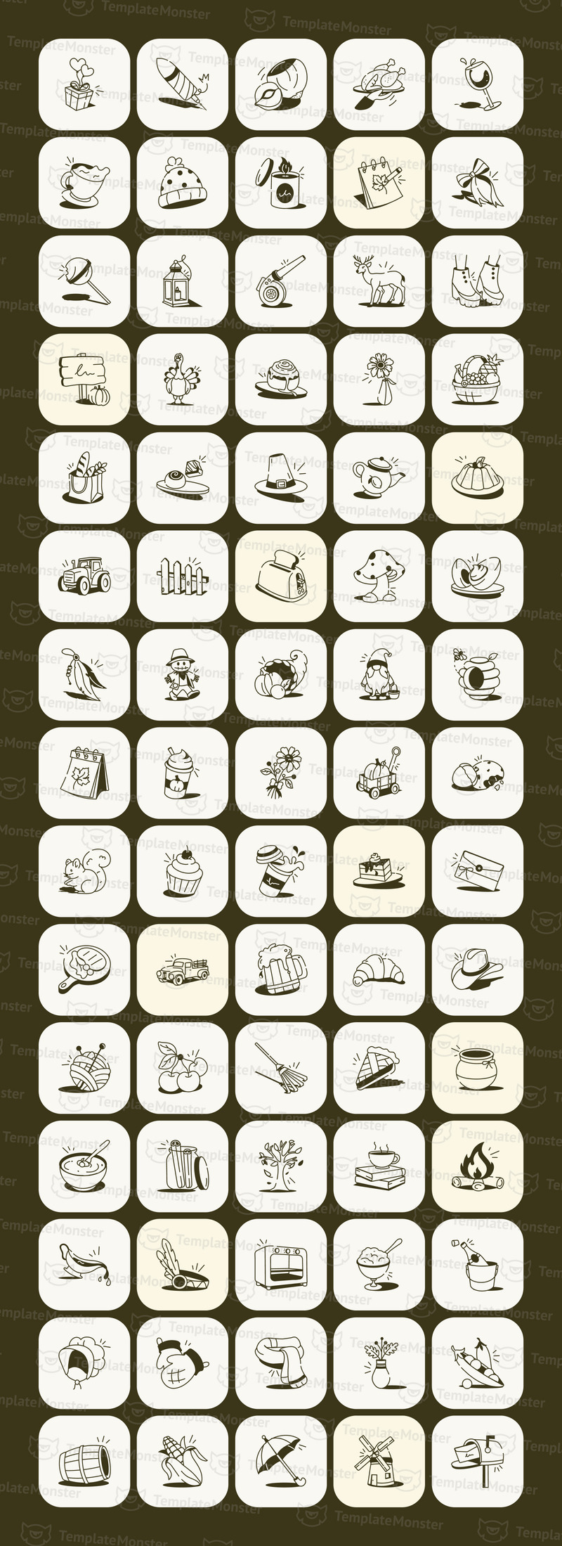 Thanksgiving Drawings Art Set - Features Image 1