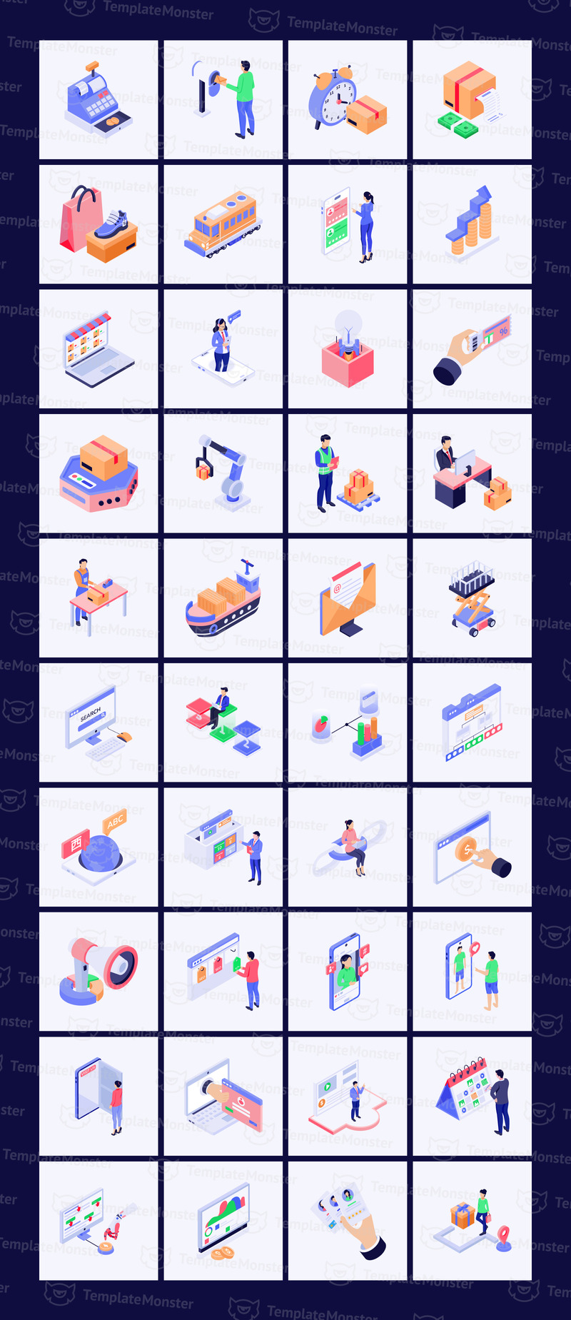 Набор изометрических иконок на каждый день - Features Image 7