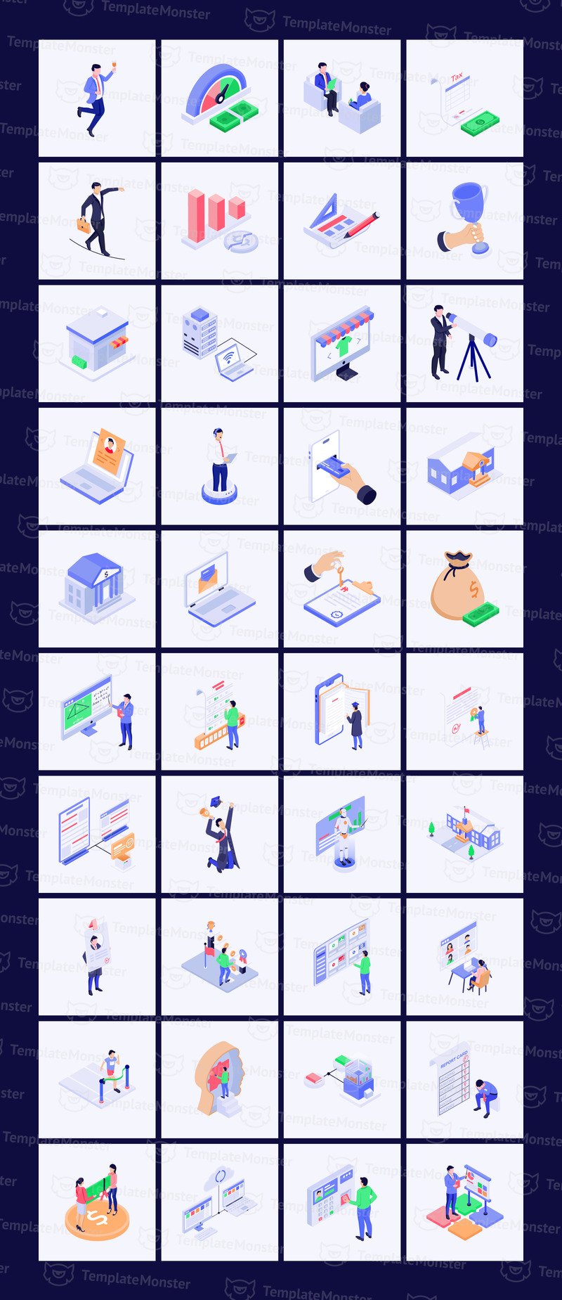 Набор изометрических иконок на каждый день - Features Image 2