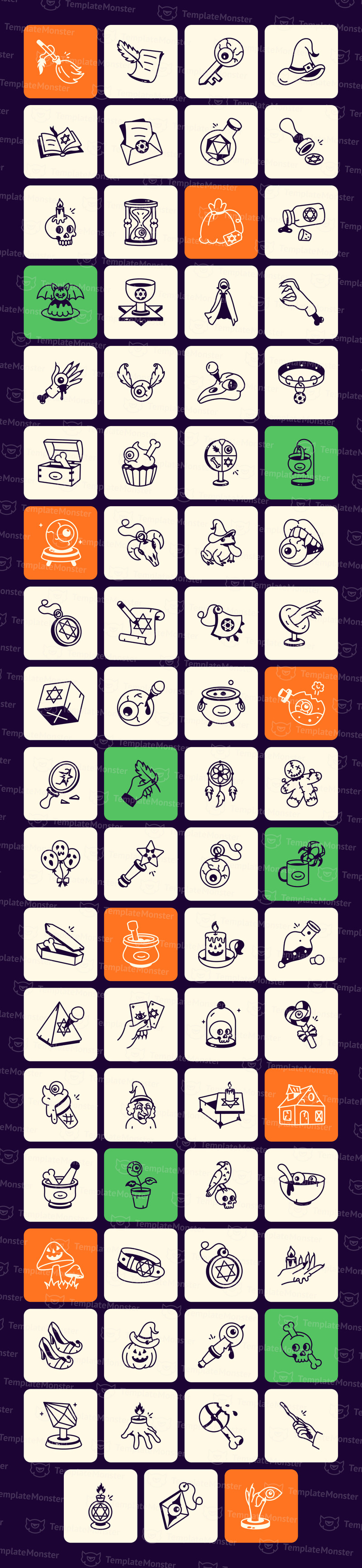 Modern Witchy Doodle Art Set - Features Image 1