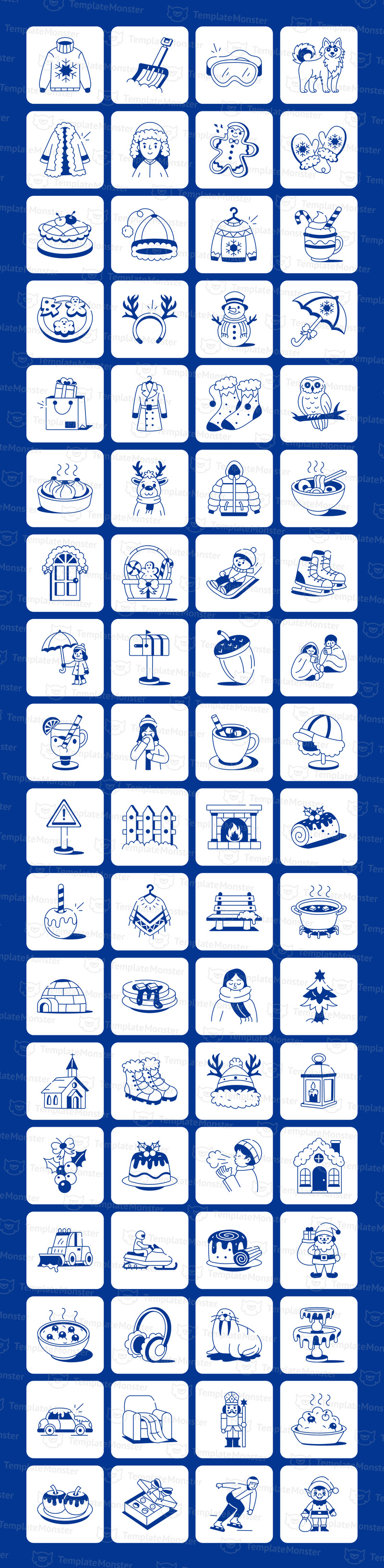 Winter Drawing Illustration Set - Features Image 1