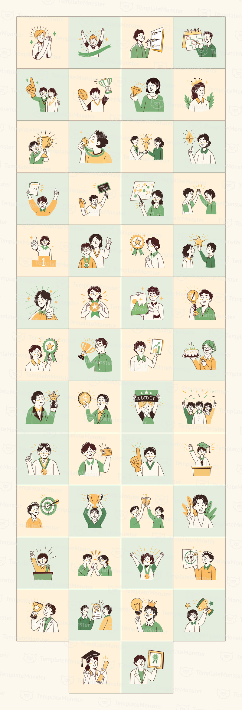 Achievement and success Drawing Set - Features Image 1