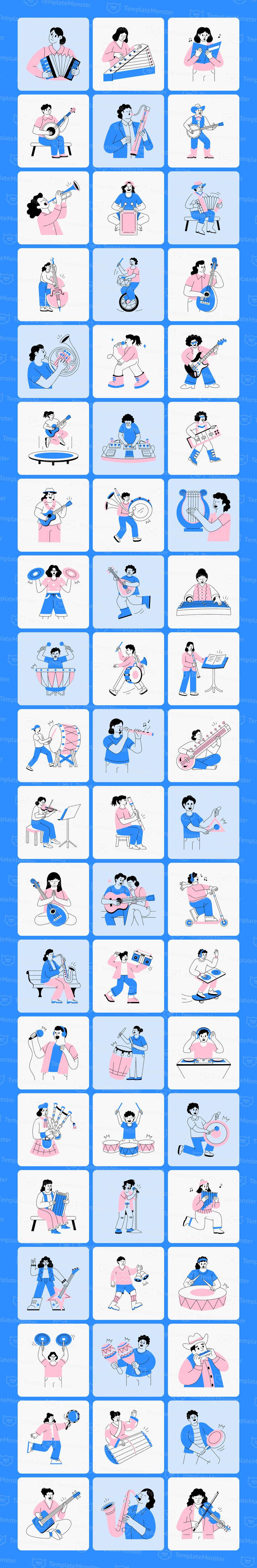 Musician Illustration Art Set - Features Image 1