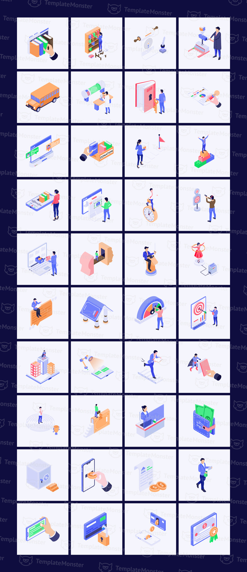 Набор изометрических иконок на каждый день - Features Image 3