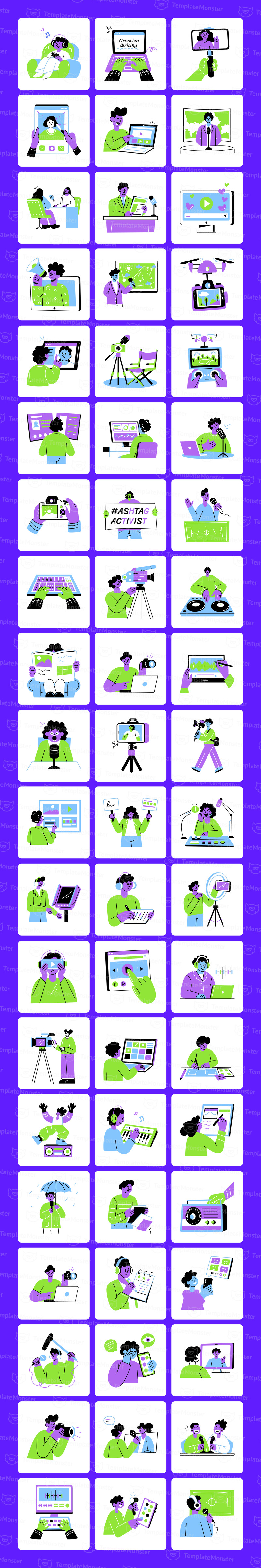 Media Illustration Art Set - Features Image 1