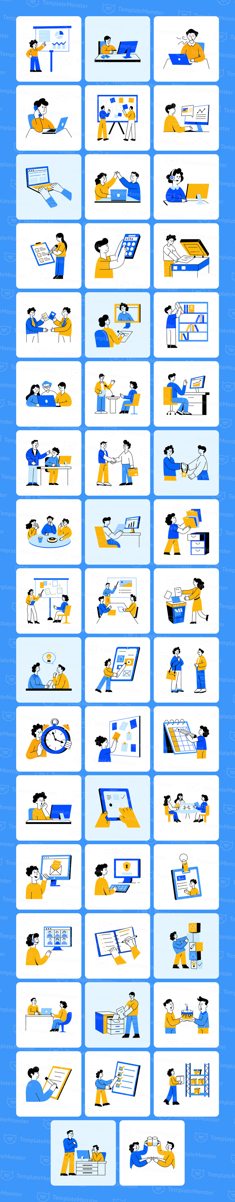 Workplace Illustrations Art Set - Features Image 1