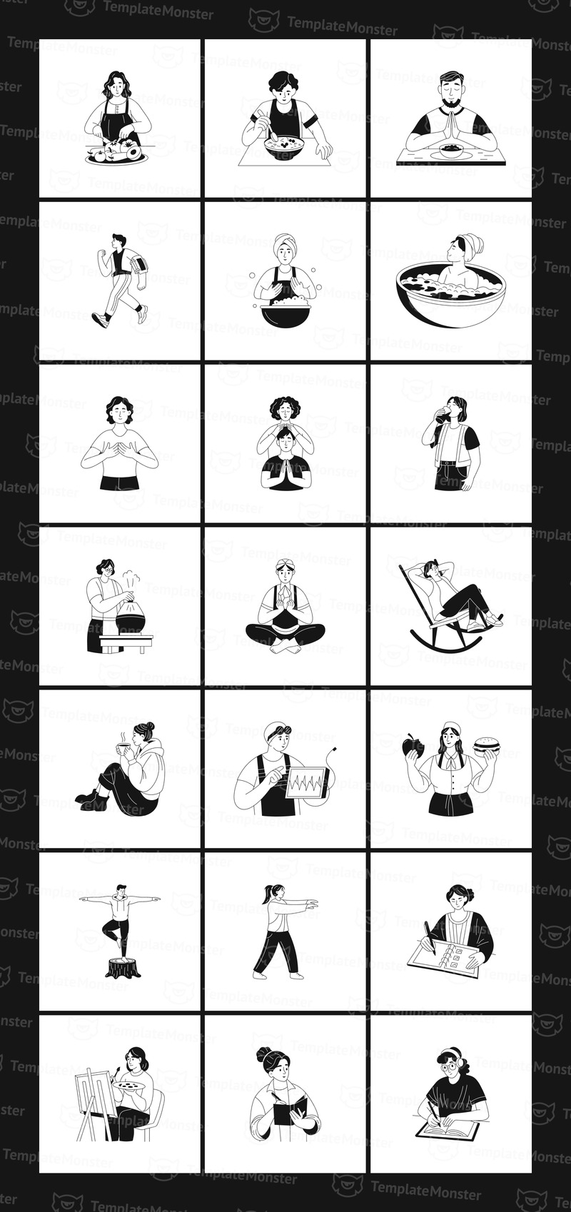 Paket med fitnessillustrationer - Features Image 7