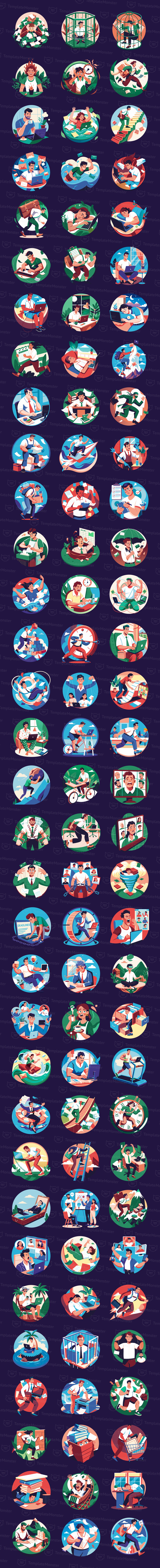 Workaholics karaktärer Illustrationer - Features Image 1