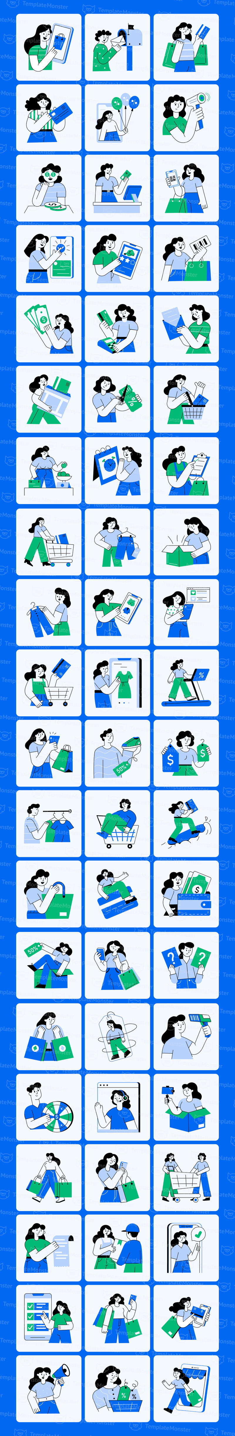 Shopping Illustration Art Set - Features Image 1