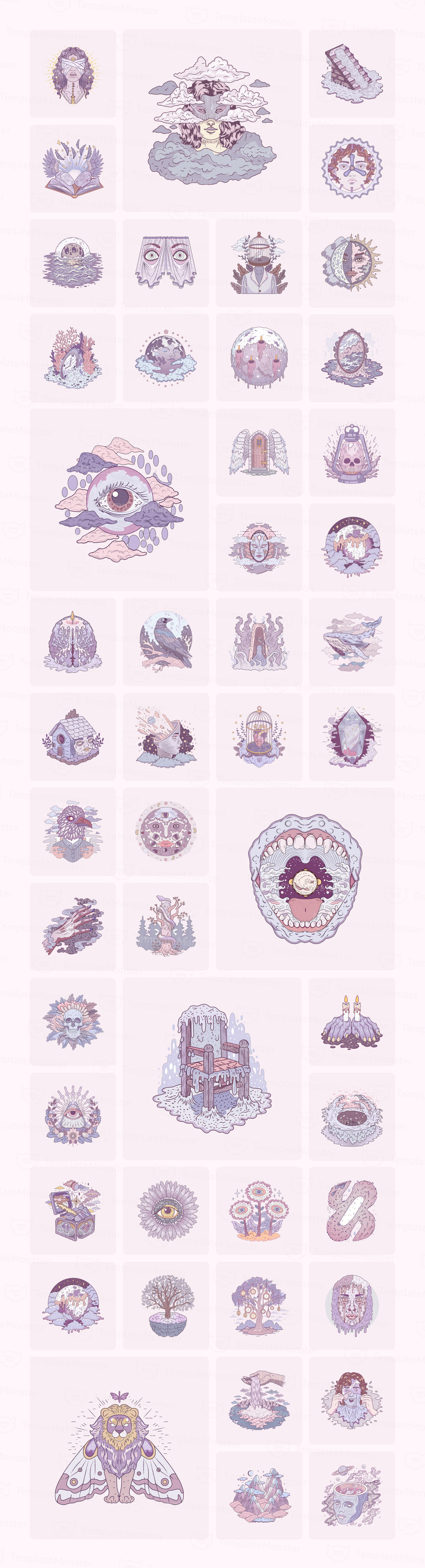 Surreal Illustration Art Set - Features Image 1
