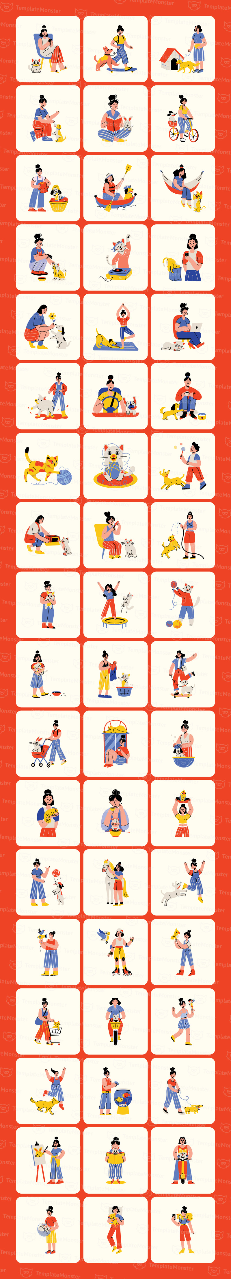 Pet Illustrations Art Set - Features Image 1