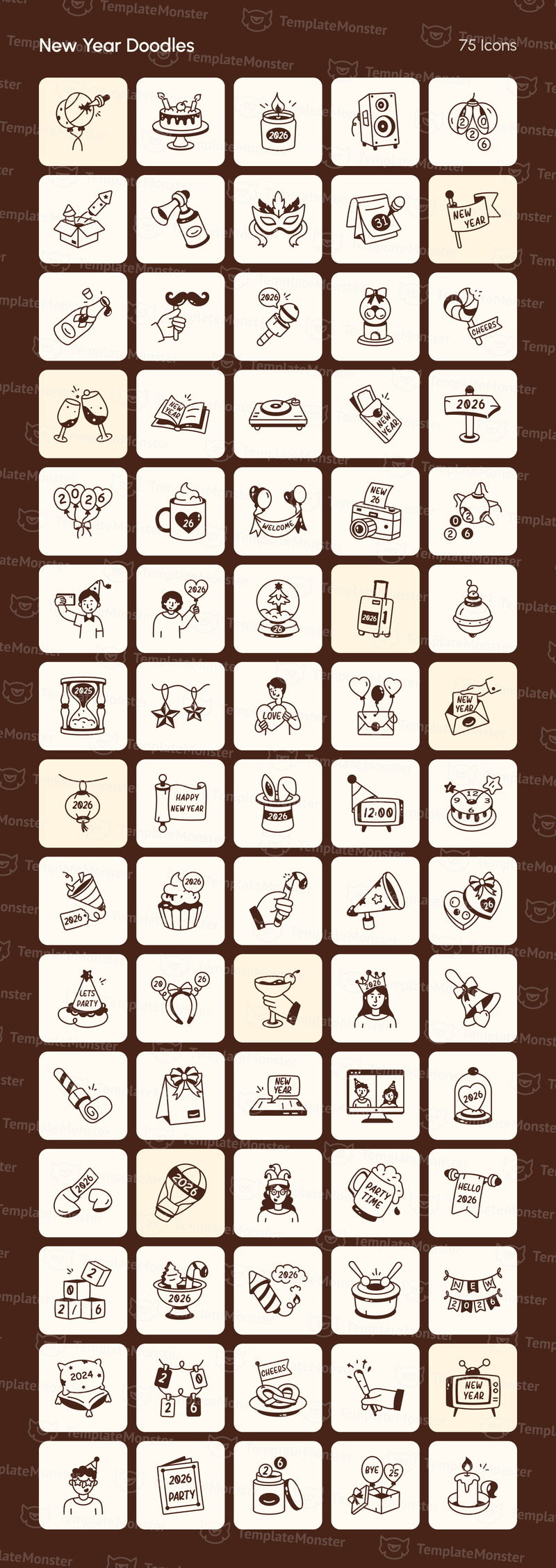 Сучасні універсальні іконки Doodle - Features Image 10